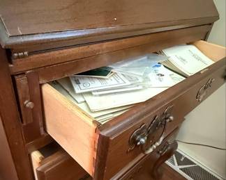 Ethan Allen Georgian Court Cherry Secretary Desk