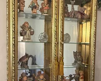 Louis XVI Style Gold Display Cabinet