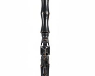Collection of Decorative Walking Sticks with Animal Motifs