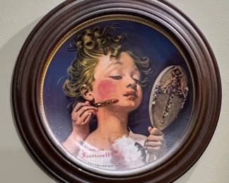 Norman Rockwell 'Making Believe at the Mirror' Collector Plate