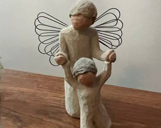 Willow Tree Guardian Angel Figurine with Child