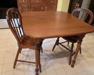 Windsor Style Dining Set with Four Chairs