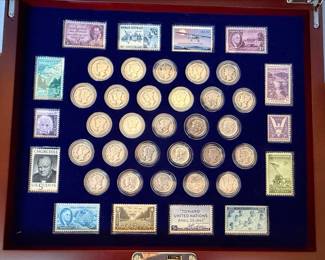 Complete Collection of Silver Mercury Dimes with Stamps