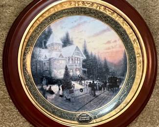 Thomas Kinkade "Victorian Christmas" Collector Plate 2000