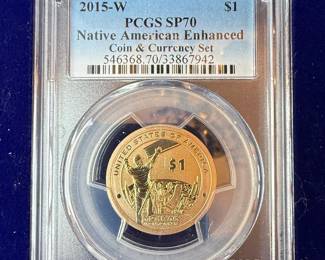 2015-W Native American Enhanced Coin and Currency Set