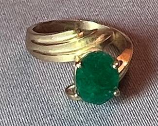 Gold Bypass Ring
