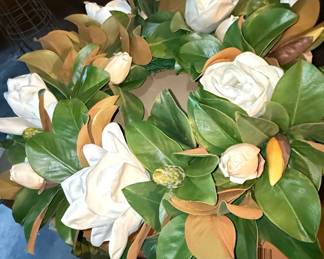 Artificial Magnolia Wreath
