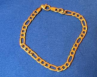 Milor 18k Gold Figaro Chain Bracelet