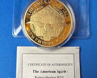 American Mint The American Spirit Remembering 9/11 Commemorative Medal
