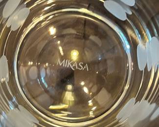 Mikasa "Cheers" Etched Glass Tumblers