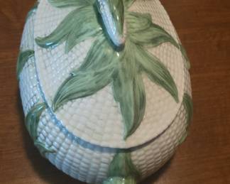 Majolica Style Corn Tureen