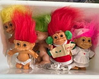 Vintage Russ Troll Doll Christmas Collection