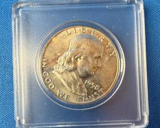 1958 Franklin Silver Half Dollar