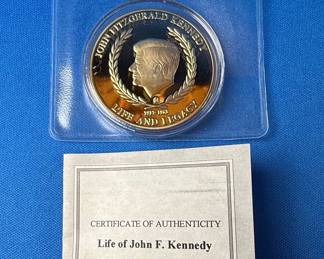 American Mint John F. Kennedy Inauguration Speech 1961 Commemorative Medal