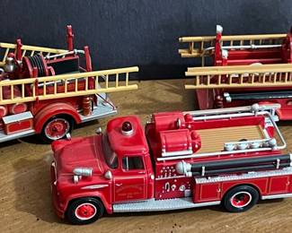 Die-cast Fire Truck Models - Hallmark, First Gear, and Corgi