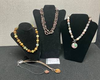 Tourmaline and mixed stone necklaces