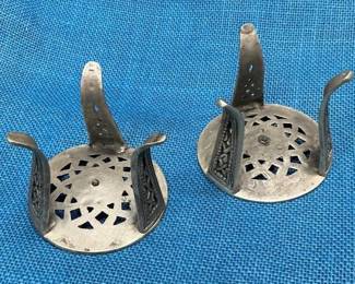 Lot # : 87 - Pair of Brass Candle Holders