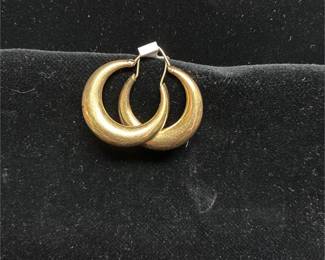 14K gold hoop earrings