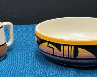 Lot # : 73 - Ute Mtn Pottery Bowl and Mug