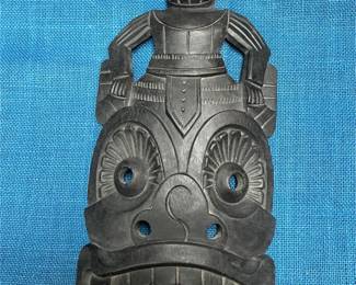 Lot # : 55 - Wooden Carved Mask and Figurine