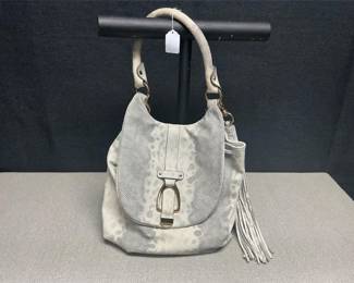Lot # : 111 - Genuine Leather Snakeskin-Patterned Bucket Bag