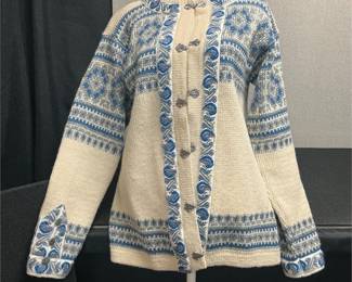 Norwegian sweater jacket, Nordstrikk Virgin Wool