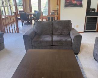 Lane Home Furnishings Sofa & Loveseat Set — $500 for the pair Sofa: 90” wide × 38” high × 37” deep. Loveseat: 70” wide × 38” high × 37” deep