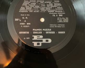 5 LP Pianos Puzzle Vinyl Set - Georges Arvanitas, Michel Grailler, Rene Urtreger, & Maurice Vander Rare Italian pressing 