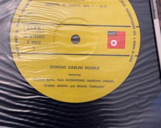Giorgio Gaslini  Message Vinyl Record
