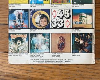 Rare Frank Zappa  200 Motels Italian 7 Vinyl Single.
