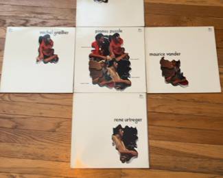 5 LP Pianos Puzzle Vinyl Set  Georges Arvanitas, Michel Grailler, Rene Urtreger,  Maurice Vander Rare Italian pressing 