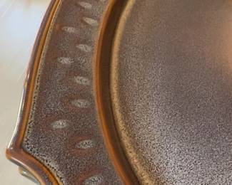 Sold Indiv. Rare Bombay Brown Ceramic Oval Serving Platter