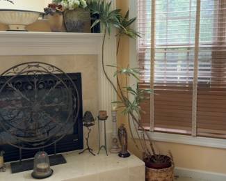6.5ft Warneckii Dracaena with Woven Basket