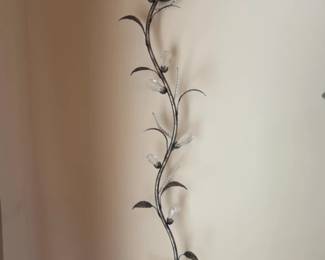 Sold Indiv. 63” Botanical W wall Sconce with Fabric Shade