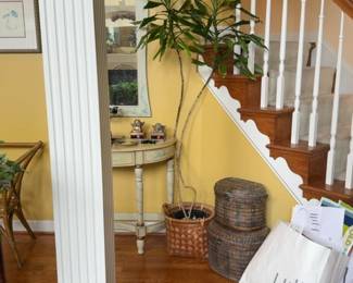 6ft Dracaena fragrans plant with woven basket