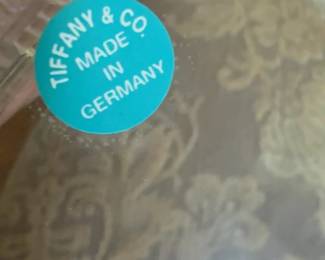 Tiffany&Co Basket Weave Pattern Square Bowl