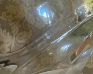 Tiffany & Co. Crystal Star Pattern Decorative Bowl