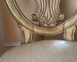 Sold Indiv. 23”x21”x42 Elegant Neoclassical Style Ornate Carved Wood Chair.