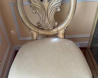 Sold Indiv. 23”x21”x42 Elegant Neoclassical Style Ornate Carved Wood Chair.