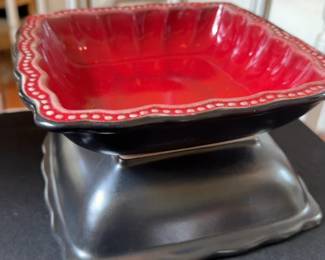 Sold Indiv. 7.5” Roscher & Co Hobnail Red Soup/Cereal Bowl