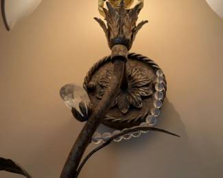 Sold Indiv. 63” Botanical W wall Sconce with Fabric Shade