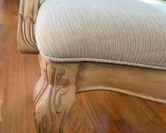 Sold Indiv. 25”x21”x42 Elegant Neoclassical Style Ornate Carved Wood Armchair