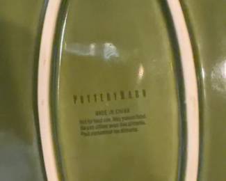 16” Vintage Pottery Barn Banana Leaf Dish
