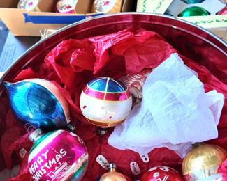 vintage glass ornaments