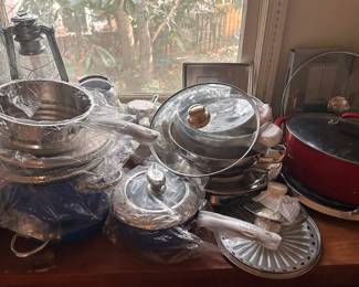 Lots of new pots and pans - unused