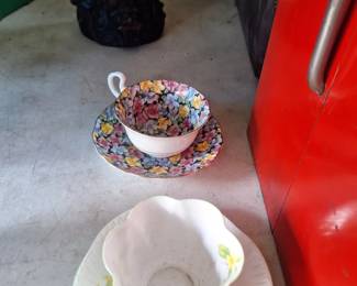 Shelley and chintz cup and saucer 10 each