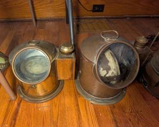 Vintage Nautical Brass Binnacle Compass