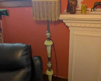 Vintage Alabaster Floor Lamp