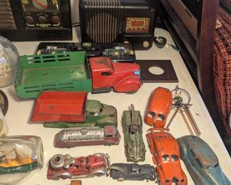 Vintage die-cast cars & trucks