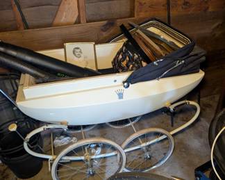 Vintage Silver Cross Stroller